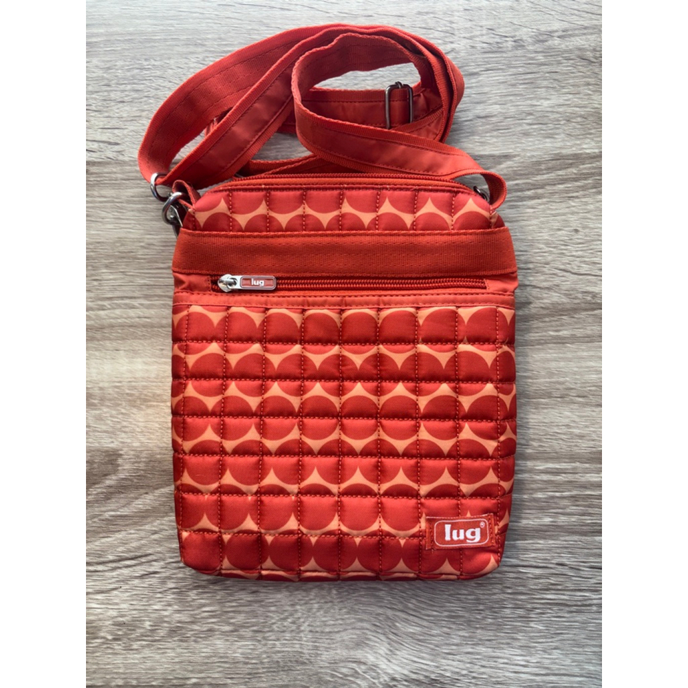 Lug Skipper Small Quilted Crossbody Bag Sunset Print